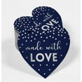 thumbnail image 2 of Inkdotpot Silver Foil Paper Hang Tags Made With Love Wedding Favor Tags 100 Pieces, 2 of 6