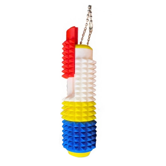 Juguete rodillo con púas 5 en 1 Llavero con púas impreso en 3D Mini juguete sensorial para aliviar la ansiedad y el estrés