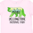 thumbnail image 4 of Inktastic Yellowstone National Park Mountains and Bear Shape Boys or Girls Baby T-Shirt, 4 of 5