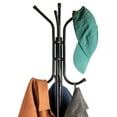 thumbnail image 5 of Mind Reader Freestanding Coat Rack, Multi-Hook Organizer for Office or Entryway, Metal, Black, 5 of 9