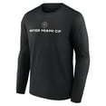 thumbnail image 2 of Men's Black Inter Miami CF Victory Arch Long Sleeve T-Shirt, 2 of 3