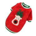 thumbnail image 2 of Falleo Clearance Dog Cat Christmas Costume Coral Fleece Two-legged Clothes Fighting Pet Clothes, 2 of 7