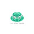 thumbnail image 3 of Uxcell 4 Pack Aluminum 22mm/0.86 Inch RC Wheel Nut Dustproof for 1/8 RC Model Car Road Car Upgraded Parts (Green), 3 of 6