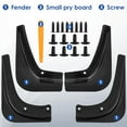 thumbnail image 3 of 4pcs Car Mud Guard Set Front and Rear Fender Protector Full Protection Mud Flaps Compatible with Model 3, 3 of 8
