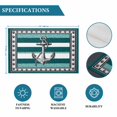 thumbnail image 6 of Teal Blue Anchor Placemats Set of 12, Nautical Summer Beach Coastal Ocean Placemats for Dining Table, Place Mats for Kitchen Tabletop, Waterproof Wipeable Dining Table Mats Set, 6 of 9
