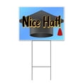 thumbnail image 1 of Nice Hat Graduation Cap (18" x 24") Yard Sign, Includes Metal Step Stake, 1 of 6