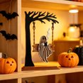 thumbnail image 5 of Halloween Ghost Cradle Swing Ornament, Ghost Figurine, Desktop Decor, Gothic Style Autumns Themed Desktop Decor, Gifts for Men Women, 5 of 7