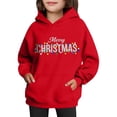thumbnail image 4 of Sudadera con capucha para niñas y niños, sudadera de manga larga con cuello redondo y estampado de moda, jersey con bolsillo, sudadera de poliéster para niñas, 4 of 8