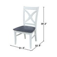 thumbnail image 3 of International Concepts Vineyard Solid Wood Dining Side Chair in White (Set of 2), 3 of 11