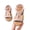 Pink, variant on Weebloom Little Girls Sandals Fashionable Flip Flops Non- Rubber Soles Fasteners Babies Summer Shoes Beach Walking Sandals