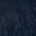thumbnail image 5 of Chanasya 2-Panel Classy Embossed Leaf Textured Curtains - Back Tab, Ring Tab - for Windows Living Room Bedroom - Partial Room Darkening Drapes for Privacy - 52 x 63 Inches - Navy, 5 of 5