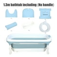 thumbnail image 2 of Koiauber 50 inch Large Collapsible Tub, Freestanding Surround Collapsible Bathtub, Effortless Folding Bathtub, Hot Bath, Ice Bath, 2 of 8