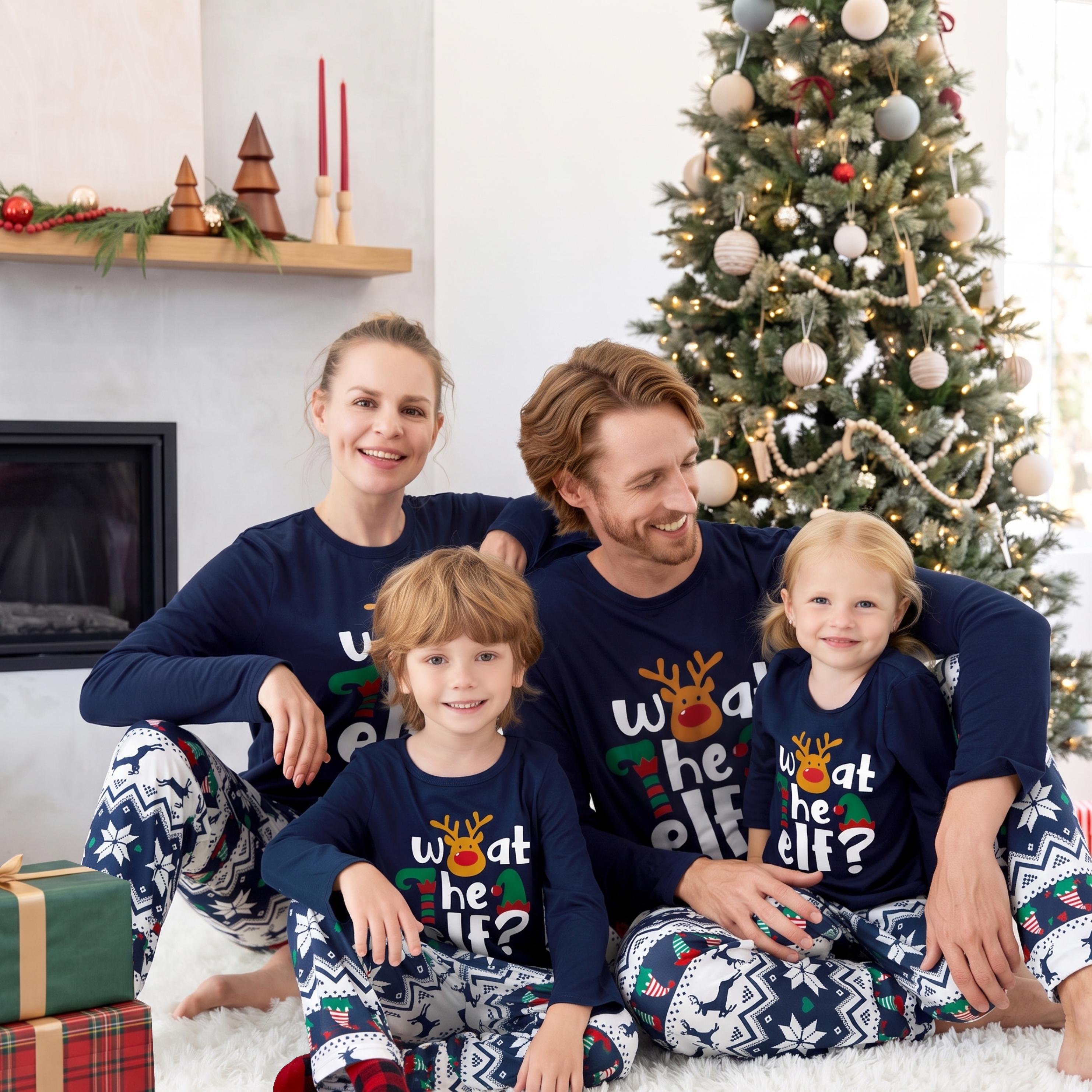 PatPat Men's Christmas Pajamas 2-Piece Elf Set photo 4