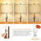 thumbnail image 3 of Lámpara de Piso Qingmiao Ajustable 137-168 cm Lino Marrón LED 8W, 3 of 6