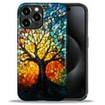 thumbnail image 3 of Case for iPhone 16 Pro, Hybrid Shockproof Protective Anti-Scratch Phone Case, Dual-Layer Drop Protection, Stained Glass Tree of Life, 3 of 8