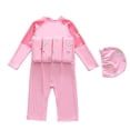 thumbnail image 4 of LRen Toddler Girls Buoyancy Swimsuit, Kids Floatation Swimsuit with Adjustable Buoyancy Float Suit Swim Vest One Piece Swimwear Bathing Suit for Boating, Swimming, Watersports, 4 of 4
