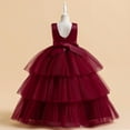 thumbnail image 5 of Delliss Girls Princess Dress Tulle Lace Flower Sleeveless Puffy Dress Fashion Casual Dresses, 5 of 9