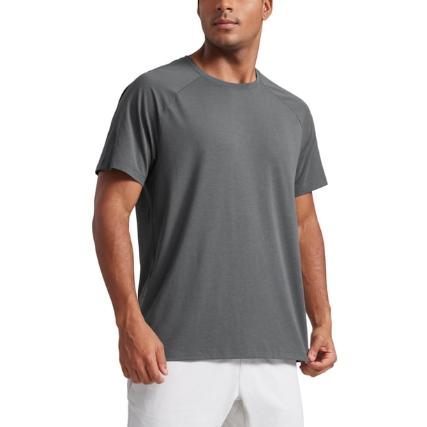 Remera CRZ YOGA Deportiva de Malla Manga Corta Carbón Oscuro 2XL