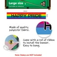 thumbnail image 2 of Rainbow Banner Pride Decorations Rainbow Yard Sign LGBTQ Backdrop Holiday Gay Party Supplies 300X50cm Hanging Pride Decor for Outdoor Indoor Garden Fence Parade Event Backgroundstyle:style1;, 2 of 6