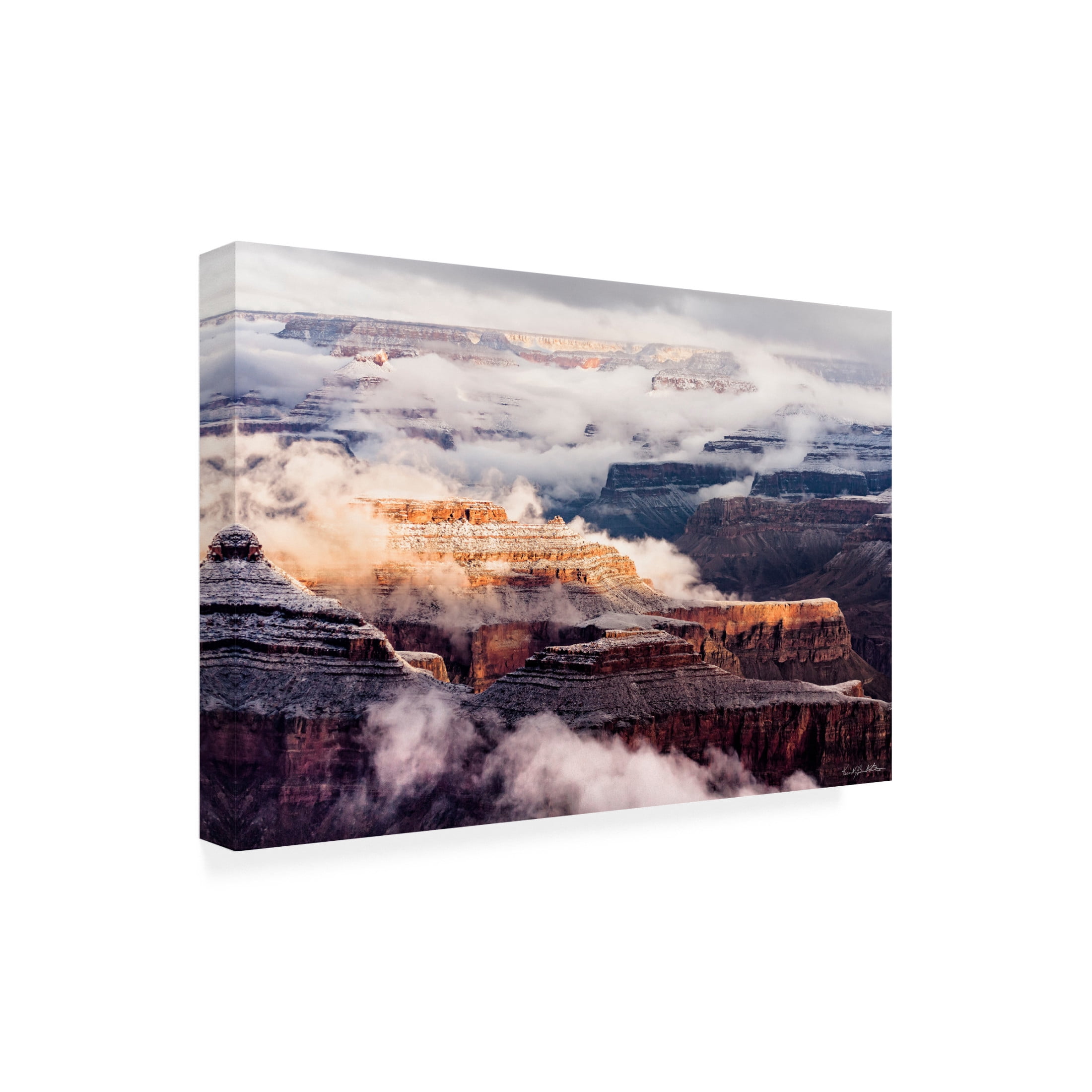 Canvas Wall Art - Kent Burkhardsmeier 'Grand Clouds' Wall Art for Living Room, Bedroom, or Office Décor by Trademark Fine Art - 32 x 22 Inches