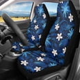 thumbnail image 2 of XYZCANDO Stretchy Car Seat Covers SUV Truck Van, Easy to Install Comfort Car Front Seat Covers 2 Pack Polyester Tropical Floral & Palm Leaf Print, 2 of 10