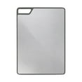 thumbnail image 5 of Stainless Steel Cutting Board | Double-Sided Design | Non-Slip Silicone Edges | Hanging Handle | 360° Juice Protection | Easy Clean Surface | 36x26x2cm | 1 Pack | Heavy Duty Food Prep Mat, 5 of 7