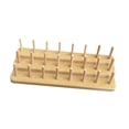 thumbnail image 2 of S SERENABLE Fly Tying Thread Spool Stand 24 Spools Capacity Portable Removable Wooden Sticks Compact Spool Holder Sturdy Thread Organizer, 2 of 9
