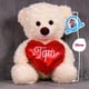 thumbnail image 3 of PELUCHERIA - Oso Ozark Peluche 30 cm Osito Love Heart TQM, 3 of 5