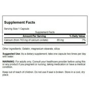 Swanson calcium orotate 85 Milligrams 60 Capsules