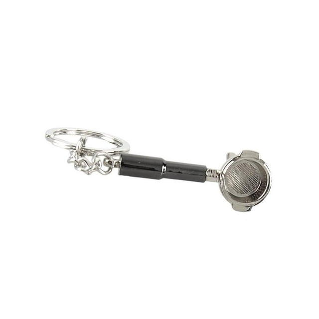 kurtrusly Keyring Key Chain Ring Coffee Accessories Stylish and Compact Portafilter 2x2x2cm 1Set