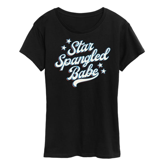 Instant Message - Star Spangled Babe - Women's Short Sleeve Graphic T-Shirt