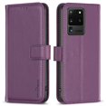 thumbnail image 1 of KAIYANG BINFEN COLOR BF17 Funda de TPU+para Samsung Galaxy S20 Ultra Funda magnética con soporte para teléfono Estilo billetera B Samsung Galaxy S20 Ult Morado oscuro, 1 of 5