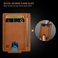 thumbnail image 2 of Serman Brands Front Pocket Wallet | Money Clip Magnetic | Bifold Minimalist RFID | Leather Wallets for Men | Slim Credit Card Wallet Modern | California Desert, 2 of 6