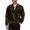 Green, variant on Corduroy Jacket Men Fall Winter Long Sleeve Relaxed Fit Elbow Patches Zip Up Sweatshirts Coat Outerwear