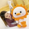 thumbnail image 4 of Jouet en Peluche Accrocheur Résistant à l'Usure en Coton PP Dessin Animé Duck Poupée Oreiller de Sommeil pour la Maison, 4 of 8