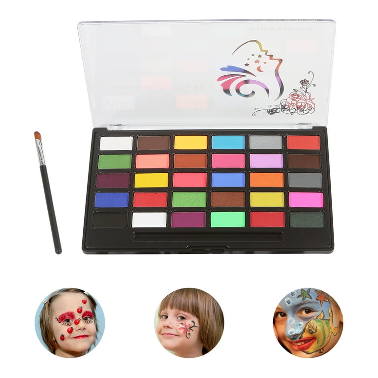 Watercolor Paint Set 30 Colors Set Professional Face Paint Kit