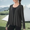 thumbnail image 5 of Abomasnow Lightweight Cardigans for Women UV Sun Protection Open Front Rash Guards UPF 50+ Long Sleeve Cardigans with Thumb Holes, 5 of 9