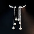 thumbnail image 4 of Pendientes para mujer, regalos para mujer, pendientes largos de perlas con borlas de estilo coreano, pendientes largos de perlas, joyería para mujer, 4 of 5
