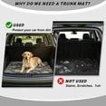 thumbnail image 4 of Bulopur Woodland Camo Car Trunk Mat 29" x 39", Traditional Hunting Camouflage Print, All Weather Cargo Liner, Non-Slip Waterproof Washable Rear Trunk Liner for Hunting & Camping, 4 of 7