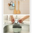 thumbnail image 7 of chaungfeng Kitchen Sink Caddy, Sponge Holder Plastic Soap Holder, Hanging Ajustable Strap Faucet Caddy with Drain Holes for Drying (3.3"x8.3"), 7 of 7