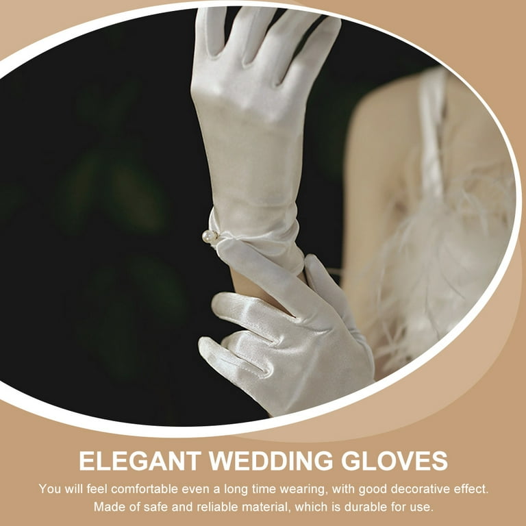 Hand Gloves Ladies Silk Gloves White Silk Gloves Womens Gloves