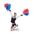 thumbnail image 4 of Pack de 12 pompones Pangda Sports Dance con diseño de porristas (rojo/azul), 4 of 5