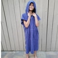 thumbnail image 3 of COR Surf Poncho Changing Towel Robe Dry Microfiber with Hood and Front Pocket (Medium, Cobalt), 3 of 6