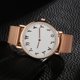 thumbnail image 2 of Reloj De Acero Inoxidable, Reloj De Cuarzo Reloj De Esfera Redonda Reloj De Pulsera Movimiento De Cuarzo De Acero Inoxidable Para Amigo Para Familia Para Compañero De Clase Para Cergrey Lady Wristwatch, 2 of 8