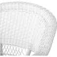 thumbnail image 6 of Jeco 3 Piece Wicker Conversation Set in White with Blue Cushions, 6 of 7