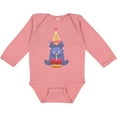 thumbnail image 3 of Inktastic Hippo 1st Birthday Boys or Girls Long Sleeve Baby Bodysuit, 3 of 5