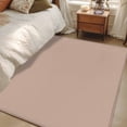 thumbnail image 5 of Warm Beige Large Area Rugs for Bedroom Living Room, Soft Non Slip Carpet Bedside Rug, Solid Color Farmhouse Beige Rectangular Floor Cover Kitchen Accent Rug 3'x5' for Dining Room/Office, 5 of 9
