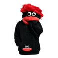 thumbnail image 5 of Big Mouth Pullover Hoodies Unisex Flannel Hooded Sweatshirt, Funny 3D Character Face Oversized Hoodie with Front Pocket for Casual Daily Party Streetwear, 5 of 8