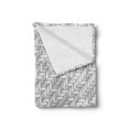 thumbnail image 2 of Neutral Soft Flannel Fleece Throw Blanket, Greyscale Diagonal Modern Visual with a Tech Style Background, Cozy Plush for Indoor and Outdoor Use, 60" x 80", Pale Grey Pale Taupe, by Ambesonne, 2 of 5