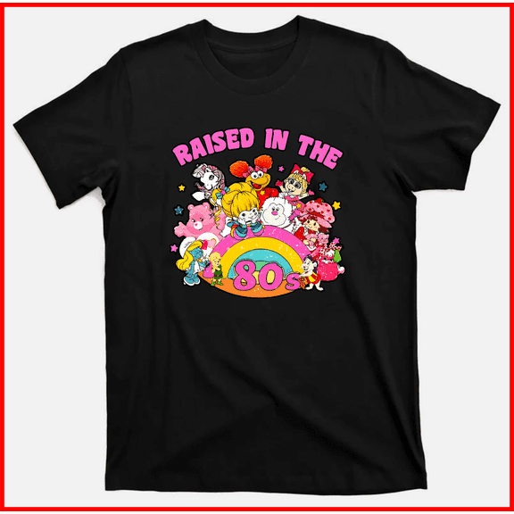 Care Bears and Strawberry Shortcake 80s Nostalgia Rainbow Friends Cartoon Unisex T-Shirt V51275, up to Size 5XL